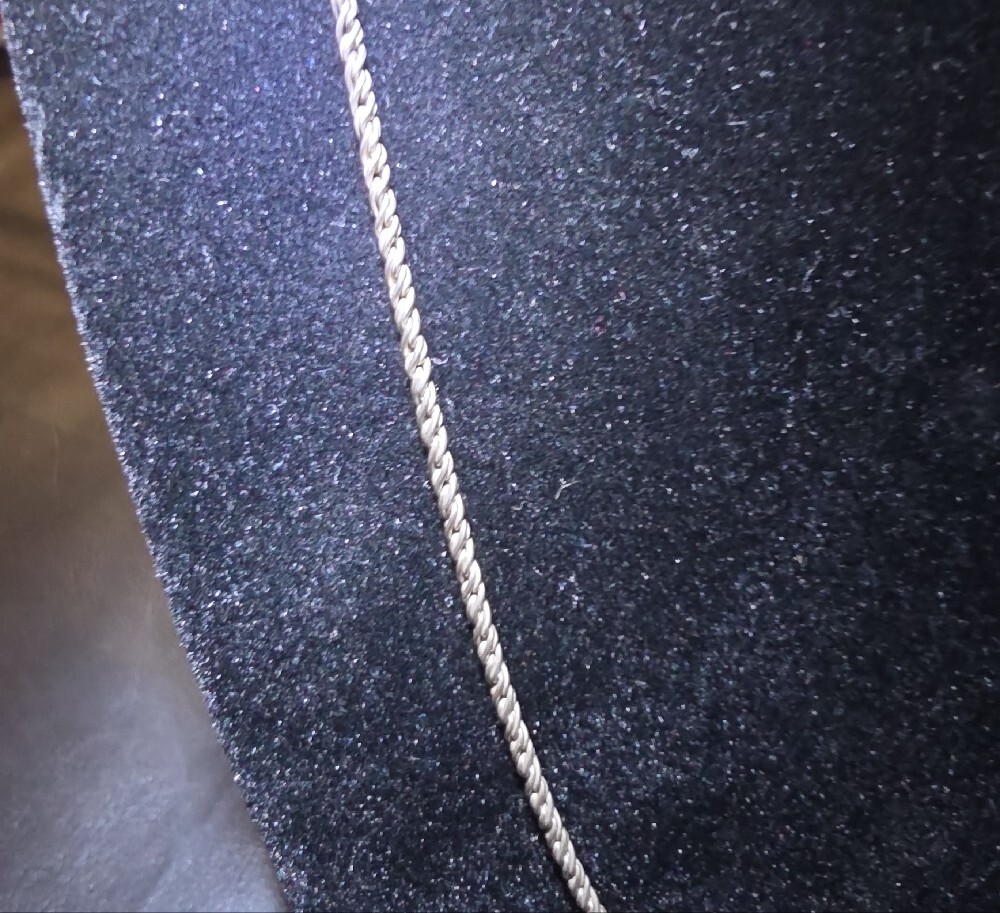 Sterling Silver Rope Chain Necklace - Picture 3 of 9